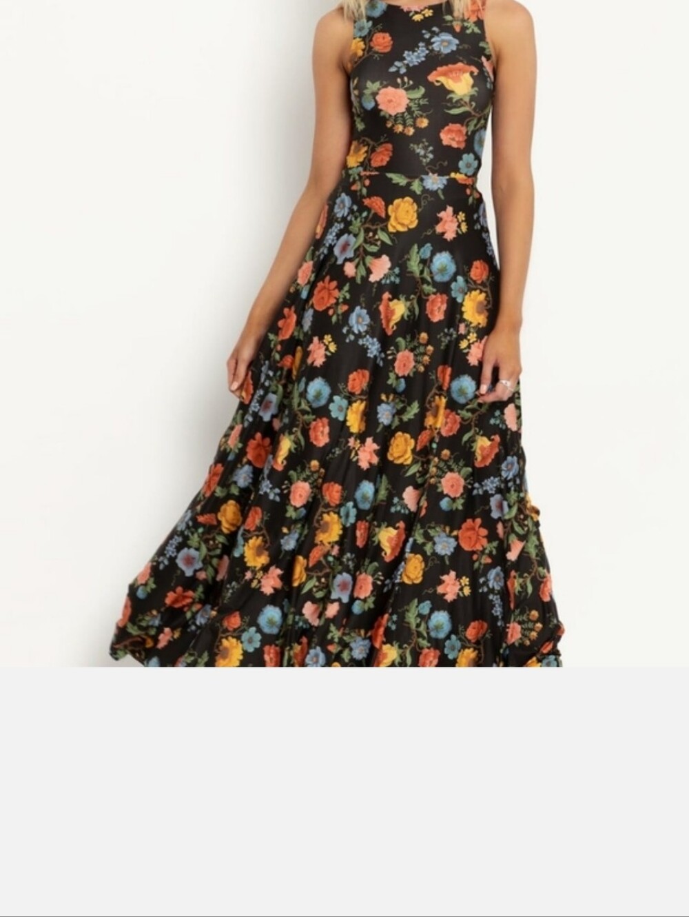 Vintage Flowers Princess Maxi Dress - Limited Blackmilk Large - Picture 5 of 7